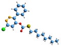 3D image of Pyridate skeletal formula