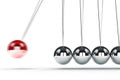 3d image render of newton's cradle