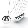 3d image render of newton's cradle