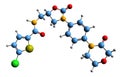 3D image of Rivaroxaban skeletal formula