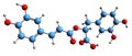 3D image of Rosmarinic acid skeletal formula