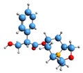 3D image of Scopolamine skeletal formula