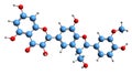 3D image of Silicristin skeletal formula
