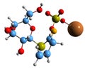 3D image of Sinigrin skeletal formula