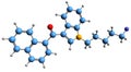 3D image of AM-2201 skeletal formula
