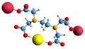 3D image of Sodium calcium edetate skeletal formula