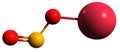 3D image of Sodium nitrite skeletal formula