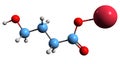 3D image of Sodium oxybate skeletal formula