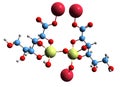 3D image of Sodium stibogluconate skeletal formula