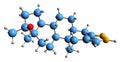3D image of Stanozolol skeletal formula