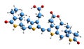 3D image of Stercobilin skeletal formula