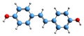 3D image of Stilbestrol skeletal formula