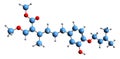 3D image of Strobilurin F skeletal formula