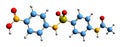 3D image of Sulfanitran skeletal formula