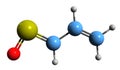 3D image of syn-Propanethial-S-oxide skeletal formula