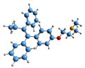 3D image of Tamoxifen skeletal formula
