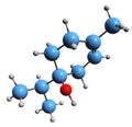3D image of Terpineol skeletal formula