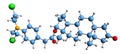 3D image of Testifenon skeletal formula