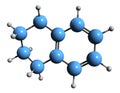 3D image of Tetralin skeletal formula