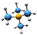 3D image of Tetramethylammonium hydroxide skeletal formula