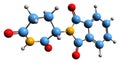3D image of Thalidomide skeletal formula