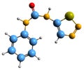 3D image of Thidiazuron skeletal formula