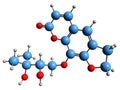 3D image of thomasin skeletal formula