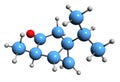 3D image of Thujone skeletal formula