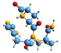 3D image of Thyroid-stimulating hormone skeletal formula