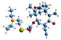 3D image of Tiamulin skeletal formula