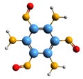 3D image of triaminotrinitrobenzene skeletal formula