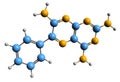 3D image of Triamterene skeletal formula