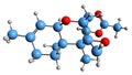 3D image of trichodermin skeletal formula