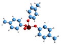 3D image of Tricresyl phosphate skeletal formula