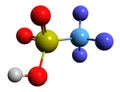 3D image of Trifluoromethanesulfonic acid skeletal formula
