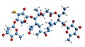 3D image of Tylosin skeletal formula