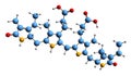 3D image of Urobilin skeletal formula