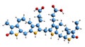 3D image of Urobilinogen skeletal formula