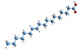 3D image of Vaccenic acid skeletal formula