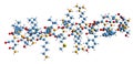 3D image of Vasoactive intestinal peptide skeletal formula