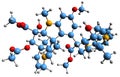 3D image of Vinblastine skeletal formula