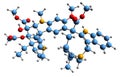 3D image of Vinorelbine skeletal formula