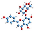 3D image of Vitexin skeletal formula