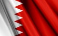 3d image of the waving flag Bahrain