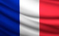 3D- image of the waving flag France