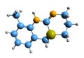 3D image of xylazine skeletal formula