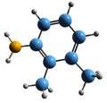 3D image of Xylidine skeletal formula