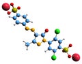 3D image of Yellow 2G skeletal formula