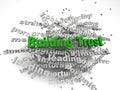 3d imagen Building Trust concept in word tag cloud on white back Royalty Free Stock Photo
