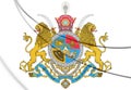 3D Imperial Coat of Arms of Iran.